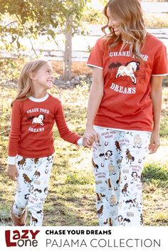 Do you love horsing around? Do you long to run with stallions off into the sunset? If you answered yes, then our chase your dreams pajamas are here to help you hoof it in style. When you want to hit the hay in a style that speaks to an inner wild side, this collection has you covered! You can lead a horse to bed, but you can’t make him sleep…unless you have these jammies, of course.