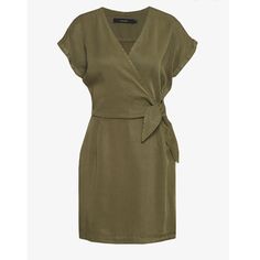 Nwt Vero Moda Short Wrap Dress. Chic Mini Dress With Tie Waist For Day Out, Chic Viscose Dress For Day Out, Elegant Viscose Mini Dress For Casual Occasions, Chic Viscose Mini Dress For Daywear, Casual Viscose Midi Dress With Tie Waist, Chic Short Sleeve Green Wrap Dress, Chic Green Wrap Dress With Short Sleeves, Chic Tie Waist Wrap Dress For Day Out, Olive Summer Dress For Daywear