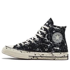 Converse Chuck 70 High 'Archive Paint Splatter - Black' A01171C Cute Converse Shoes, Cool Converse, Converse Design, Painted Converse, Cute Converse, Black Converse, Converse Chuck 70, New Rock, Chuck 70