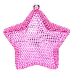 4.5"W X 4.5"H Chain Strap Included Pink Star-shaped Jewelry For Party, Star-shaped Rhinestone Party Jewelry, Luxury Star-shaped Party Jewelry, Imvu Outfits Ideas Cute, Crystal Clutch, Kawaii Shoes, Wallet Pouch, Pink Stars, Dress Up Dolls