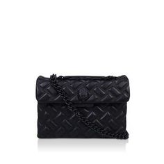 Women's Totes, Clutches & Shoulder Bags | Kurt Geiger Black Quilted Double Flap Bag, Designer Black Quilted Flap Bag, Designer Quilted Black Flap Bag, Black Quilted Leather Flap Bag, Black Quilted Flap Bag For Formal Occasion, Formal Black Quilted Flap Bag, Black Quilted Flap Shoulder Bag, Black Quilted Shoulder Flap Bag, Quilted Double Flap Shoulder Bag For Evening