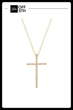 Twinkling Diamonds Are Set Into This Delicate Cross Pendant For Enhanced Sparkle. Diamonds, 0.19 Tcw 14k Yellow Gold Lobster Claw Clasp Made In Italy Size Pendant Length, 1.2'' Length, 18'' With 2'' Extender Please Note: Warranty Services Are Provided Exclusively By Effy, Saks Off 5th Is Not Responsible For These Services And Any Related Inquiries Or Claims Should Be Directed To Effy At So5repairs@effygroup.com. Center Core - W Fine Jewelry > Saks Off 5th. Effy. Elegant Cross Shaped Jewelry With Single Cut Diamonds, Elegant Cross Jewelry With Single Cut Diamonds, Yellow Gold Sterling Silver Necklace With Pave Setting, Elegant Single Cut Diamond Cross Pendant Jewelry, Elegant Single Cut Diamond Cross Pendant, 14k Gold Necklace With Pave Setting, Classic 14k Gold Necklace With Pave Setting, 14k Gold Cross Jewelry With 17 Jewels, Sterling Silver Jewelry In Yellow Gold With Pave Setting