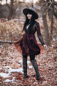 Witch Aesthetic Outfit, Modern Witch Fashion, Winter Fashion Boots