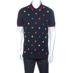 Brand New With Tags 100% Authentic Bee Embroidery Polo Color: Navy Blue With Gucci Classic Navy Blue & Red Stripped Collar, Multi-Color Bees Size: Men Xxl Made In Italy Gucci Storage Bag Included Red Gucci Cotton Top, Casual Multicolor Gucci Tops, Designer Embroidered Collared Tops, Designer Multicolor Collared Tops, Black Gucci Collared Top, Gucci Black Collared Top, Black Collared Gucci Top, Gucci Embroidery, Gucci Polo Shirt