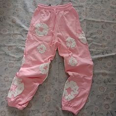 Denim Tears Joggers Pink Size: M Denim Tears, Cotton Wreath, Pants Denim, Denim Pant, Mens Denim, Pink Color, Mens Pants, Wreath, Sweatpants