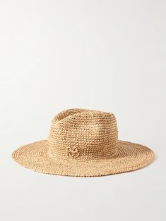 RUSLAN BAGINSKIY Straw fedora | NET-A-PORTER Luxury Wide Brim Fedora For The Beach, Luxury Wide Brim Fedora For Beach, Luxury Beach Fedora With Curved Brim, Luxury Curved Brim Fedora For The Beach, Luxury Curved Brim Fedora For Beach, Luxury Wide Brim Fedora For Vacation, Luxury Brimmed Fedora For Vacation, Luxury Curved Brim Fedora For Spring, Luxury Spring Fedora Hat