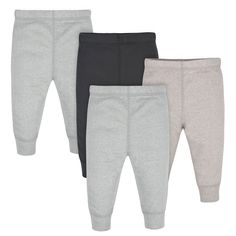 PRICES MAY VARY. includes four pairs of active pants covered elastic waistband for a more comfortable fit easy on and off design Fabric: 100% Cotton easy on and off design Baby Swimsuit, Baby Sun Hat, Gerber Baby, Baby Bottoms, Solid Color Pants, Long Sleeve Onesie, Toddler Boy Outfits, Neutral Baby, Toddler Girl Outfits