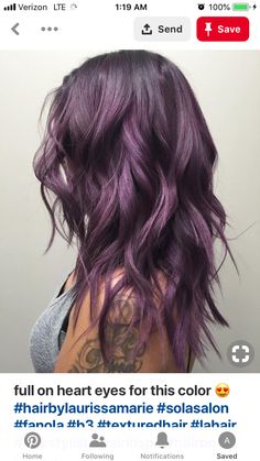 Subtle Purple Hair, Purple Hair Highlights, Guy Tang, Trendy Hair Color, Hair Color Blue, New Hair Colors, Ombre Hair, Purple Hair