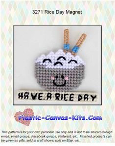 a crochet pattern for a happy cupcake ornament that says have a nice day