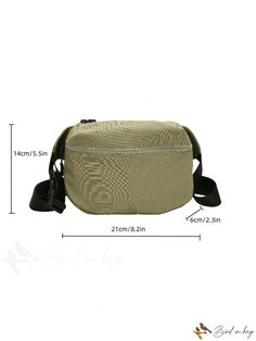 BirdinBag - Compact Green Minimalist Everyday Fanny Bag Daily Use Belt Bag For Mobile Phone, Everyday Large Capacity Rectangular Belt Bag, Everyday Large Capacity Belt Bag, Casual Solid Belt Bag With Mobile Phone Holder, Casual Solid Belt Bag With Mobile Phone Pocket, Casual Belt Bag For Mobile Phone, Daily Use Khaki Belt Bag With Pockets, Khaki Belt Bag With Pockets For Daily Use, Solid Color Belt Bag With Mobile Phone Holder