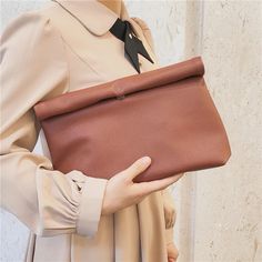 Women’s Faux Leather Envelope Clutch, Color Is Brown Brown Pouch Clutch For Office, Office Brown Pouch Clutch, Chic Brown Office Clutch, Chic Brown Envelope Shoulder Bag, Brown Clutch For Everyday Fall Use, Chic Brown Envelope Bag, Chic Clutch For Daily Use In Fall, Chic Fall Clutch For Daily Use, Chic Soft Leather Clutch For Office