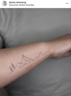 a person with a tattoo on their arm