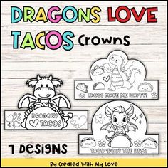 dragon love tacos crowns for valentine's day