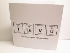 a card with the chemical symbol for fluv on it's front and back