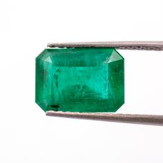 Natural emerald. Shape: rectangular emerald cut. Color: green. Clarity: semi-transparent with inclusions. Origin: Brazil. All our gems are natural. Weight: 2.27 ct. Dimensions: 9.48 x 6.92 x 4.81 mm. Sent with UPS or FedEx. Import duties and taxes are included in the item price. We can make the jewel that you want with this gem or with other gems, we have more in stock. Contact us. Gia Certified Rectangular Green Emerald Ring, Rectangular Emerald Ring, Raw Emerald, Semi Transparent, Bluish Green, Emerald Stone, Natural Emerald, Emerald Cut, White Ring