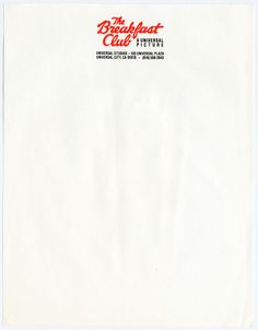 a white envelope with red lettering on it