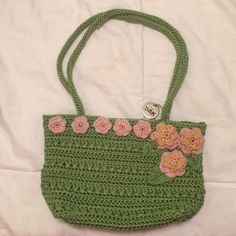 This Is A Super-Sweet Mini Sak Handbag. Bought Brand New, Never Used. It Is Small, Measures About 9” Across, The Bag Itself Is About 5” From Top To Bottom, About 13” Including The Handle. Green With Pink & Gold Flowers. Cute Cotton Shoulder Bag For Spring, Casual Pink Shoulder Bag For Spring, Pink Casual Shoulder Bag For Summer, Green Crochet Bag For Daily Use In Spring, Casual Pink Bags For Spring, Cute Cotton Shoulder Bag For Summer, Pink Cotton Shoulder Bag For Spring, Cute Green Bags For Shopping, Casual Pink Crochet Shoulder Bag