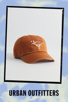 Clean Up silhouette hat by '47 Brand with a Texas Longhorns team logo at the front. Paneled cotton hat with an adjustable strap closure back. Features '47 Brand NCAA Texas Longhorns Clean Up hat Paneled baseball cap NCAA team logo Adjustable strap closure Content + Care Cotton Spot clean Imported Size Adjustable circumference | '47 Brand NCAA Texas Longhorns Clean Up Hat in Dark Orange, Men's at Urban Outfitters Throwback Game Day Hat With Curved Brim, Throwback Curved Brim Hat For Game Day, Game Day Throwback Hat With Curved Brim, Collegiate Cotton Hat With Flat Brim, Collegiate Style Cotton Hat With Flat Brim, Collegiate Cotton Flat Brim Hat, Cotton Snapback Hat For Fan Gear, Curved Visor Cotton Hat For Fan Gear, Cotton Curved Visor Hat For Fan Gear