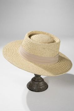 Straw Boater Hat, Straw Boater, Boater Hat, On Or Off, Wide Brimmed, Panama Hat, Fedora, Straw, Trim