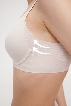 Soaring support to help you reach cloud-nine comfort — the Winged Support Curve Bra features 3-point wire-free support in each cup for the perfect lift and a comfortable fit for a wide range of chest sizes. | NEIWAI Winged Support Curve Wireless Bra In Beige Polyester/Spandex, Size 38C | Comfortable Fit | Breathable Full Support Bra, Best Supportive Bras, Organic Bra, Bra Design, Bra Sewing Pattern, Comfort Bra, Bra Photos, Wire Free Bra, Bra Sewing