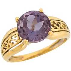 10k Real Yellow Gold 3.3ct Amethyst Ornate Exquistite Designer Ladies Ring – Jewelry Liquidation Number: R0Y6531AM0-1100 – Size 11.00 Features Made in USA! Made with Real 10k Gold! Comes with FREE fancy black leatherette ring box! Unique Jewelry Necklace, Small Diamond Rings, Boho Jewellery Necklaces, Amethyst Rings, Beautiful Diamond Earrings, Flawless Diamond, Jewelry Illustration, Platinum Earrings, Out Of Reach