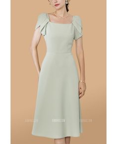 Get 10% off now! Buy elegant square neckline aline wedding guest dress at wholesale price online. Free shipping and pro custom service since 2009. Elegant Square Neck Dress For Wedding Guest, Square Neck Dress With Fitted Bodice For Wedding Guest, Elegant Square Neck Wedding Dress, Formal Square Neck Solid Color Dress, Formal Dresses With Square Neck In Solid Color, Formal Dresses With Square Neck, Elegant A-line Bridesmaid Dress For Formal Occasions, Formal Solid Color Dress With Square Neck, Elegant A-line Bridesmaid Dress