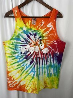 This shirt is in excellent vintage condition. It features sheep above the words: "Ba Haba, Maine". Measurements: * Armpit to armpit:  20.5" * Length from shoulder to hem:  27" Sleeveless Multicolor Graphic Print T-shirt, Retro Rainbow T-shirt For Summer, Casual Multicolor Tops For Pride, Fun Cotton Tops For Pride, Multicolor Sleeveless T-shirt For Summer, Y2k Style Cotton Tank Top For Festivals, Rainbow Graphic Print Tops For Summer, Rainbow Graphic Print Top For Summer, Summer Rainbow Graphic Print Tops