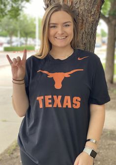 Nike Longhorns Dri-Fit Name Drop Short Sleeve T Shirt Dallas Shopping, Fc Dallas, Texas Longhorns, Beer Shirts, Texas Rangers, Short Sleeve T Shirt, Dri Fit, Rib Knit, Short Sleeve Tee