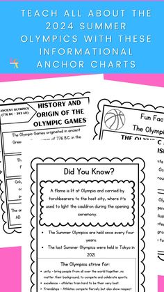 printable and activities for the 2024 Summer Olympics Games Olympic Reading Activities, Olympic Worksheets For Kids, Summer Olympics Activities For Kids, Classroom Olympics, Travel Homeschool, Fun References