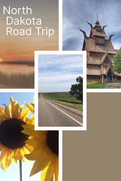 the north dakota road trip includes sunflowers and an old church