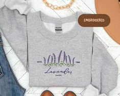 Lavender Haze Embroidered Sweatshirt Spring Subtle Merch Music - Etsy Lavender Crew Neck Sweatshirt For Fall, Spring Embroidered Sweatshirt For Streetwear, Spring Lavender Crew Neck Sweatshirt, Lavender Crew Neck Sweatshirt For Spring, Lavender Cotton Crew Neck Sweatshirt, Lavender Cotton Sweatshirt For Fall, Casual Lavender Cotton Sweatshirt, Embroidered Lavender Cotton Top, Embroidered Cotton Lavender Top