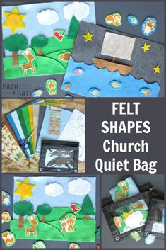 felt shapes for church quiet bag