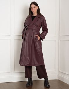 maternity, nursing, maternity coat, belt, nursing coat, vegan, faux leather, raglan, midi length, midi, pockets, vent, lines, buttons, storm flaps, water resistant, burgundy, shakira Postpartum Dresses, Coat Belt, Nursing Maternity, Maternity Coat, Nursing Dress, Maternity Nursing, Shakira, Maternity Fashion, Clothes Gift