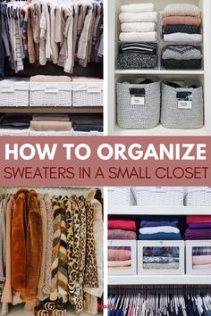 sweater organization closet. sweater organization ideas. sweater organization closet storage. sweater organization ideas shelves. sweater organization closet shelf dividers. sweater organization closet hanging. sweater storage ideas. sweater organization ideas. sweater storage in closet. closet shelf organization. small closet organization ideas. small closet organization ideas bedroom. small closet organization ideas diy. small closet organization apartment. tiny closet organization. Sweater Organization Ideas, Sweater Organization Closet, Fall Closet Organization, Organize Sweaters, Organization Closet Storage, Bedroom Closet Shelves, Small Apartment Closet, Organization Checklist, Fall Organization