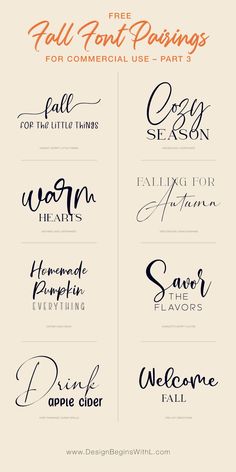 some type of calligraphy that is in different font styles