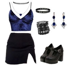 Dark Outfits, Feminine Outfit, Really Cute Outfits, Grunge Outfits, Look Cool, Look Fashion