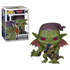 the pop vinyl figurine is shown in front of an open box with it's mouth open