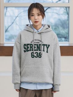 This is a refined and comfortable hoodie made out of high quality cotton and polyester blend fabric. With design detail of logo embroidery on the front chest, herringbone tape on the neckline, and oversized silhouette, it gives a comfortable and trendy mood.- Ribbed cuff and hem- Oversized silhouette- Herringbone tape on the neckline- Tentar and tumble washed fabric Oversized Hoodie With Letter Embroidery For Winter, Oversized Winter Hoodie With Letter Embroidery, Oversized Hoodie With Letter Embroidery For Streetwear, Oversized Hoodie With Letter Embroidery, Winter Hoodie With Letter Embroidery And Relaxed Fit, Oversized Fall Hoodie With Letter Embroidery, Varsity Hoodie With Letter Embroidery For Winter, Casual Spring Hoodie With Letter Embroidery, Spring Casual Hoodie With Letter Embroidery