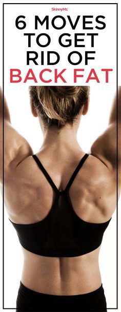 6 Moves To Get Rid Of Back Fat - Try it today! Back And Shoulder Workout, Belly Fat Overnight, Back Fat, Mental Training, Fitness Design, Back Muscles, Fat To Fit, Back Exercises