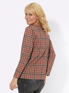 This top features a stylish houndstooth pattern on soft cotton. Rounded neckline and long sleeves. Length approx. 26 in. 100% cotton. Machine washable. Imported. Plaid V-neck Tops For Fall, Long Sleeve Cotton Top With Houndstooth Pattern, Plaid Long Sleeve Top For Fall, Cotton Houndstooth Tops For Fall, Fall Cotton Tops With Houndstooth Pattern, Fall Cotton Houndstooth Top, Casual Long Sleeve Houndstooth Top, Casual Long Sleeve Houndstooth Blouse, Casual Houndstooth Blouse For Fall