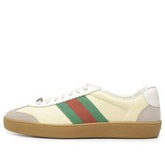 GUCCI G74 Web Small Bee Casual Shoes/Sneakers Yellow Green Red 624484-0PV20-9560 (SNKR/Skate/Men's) Skate Man, Small Bees, Stylish Sneakers, Perfect Pair, Casual Shoes, Shoes Sneakers, Bee, Gucci, Sneakers