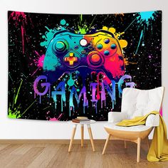 PRICES MAY VARY. High quality material: Gaming Tapestry is made of polyester material Multi-functional use: suitable for a variety of scenes, can be used as home decoration, bedroom decoration, living room decoration, wall art, indoor tablecloth, dormitory decoration, tapestry, and photo background. HD printing design: The use of HD printing technology , so that you can enjoy the exquisite pattern and aesthetic design. Easy installation and cleaning:Gaming Tapestries can be mounted using easy-to Boys Bedroom Gamer, Room Decor Tapestry, Bedroom Gamer, Tapestry For Bedroom, Gaming Room Decor, Tapestry Bedroom, Gaming Decor, Background Decoration, Boy Bedroom