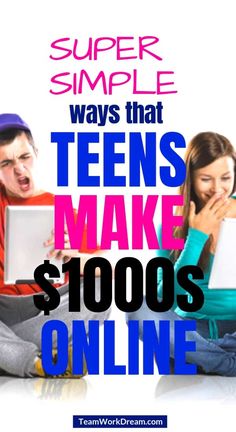 Great ways for teens to make money online. Find out how teenagers can make money easily by working online. Teenage side hustles to earn extra cash. #makemoneyonline #howteensmakemoney #makeextracash #howtomakemoney #makemoneyathome #sidehustles #earnmoneyathome Working Online, Tech Gift, Earn Online, Earn Extra Cash, Online Work From Home, Online Side Hustle, Find Money, Making Extra Cash, Work From Home Tips