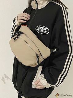 Bird in Bag - Womens Street Style Hip-Hop Fanny Pack Waist Bag Shoulder Bag Combo Womens Street Style, Street Style Hip Hop, Chest Pack, Casual Crossbody Bag, Bum Bag, Canvas Shoulder Bag, Bird In Bag, Medium Bags, Waist Bag