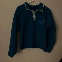 This Recently Found Its Way Back To Me And I Would Love To Pass It On It Is In Incredible Condition And Is Super Comfy Cute Patagonia Pullover, Vintage Patagonia Clothing, Patagonia Vintage Jacket, Patagonia Blue Winter Outerwear, Teal Patagonia Pullover, Vintage Patagonia, Patagonia Jacket, Patagonia Womens, Patagonia