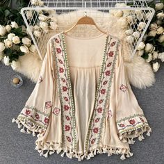 Size information

Size


Bust:126CM;Length:60CM;Sleeve:35CM SHOULDER 50CM






The error of 1-3cm is normal Bohemian Cotton Dresses, Bohemian Holiday, Chiffon Cardigan, Summer Beach Dress, Embroidered Cardigan, Summer Dress Outfits, Holiday Style, Boho Stil, Estilo Boho