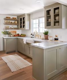 the kitchen is clean and ready for us to use in its new owner's home