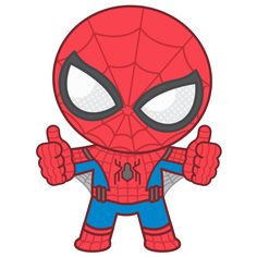 a cartoon spider man giving the thumbs up