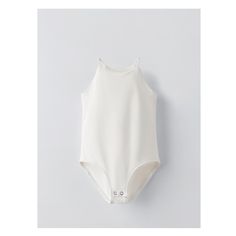 POLYAMIDE BODYSUIT Stretch Bodysuit For Playwear, Summer Stretch Bodysuit For Playwear, Fitted Summer Bodysuit For Playwear, Fitted Solid Color Bodysuit For Playwear, White Stretch Bodysuit For Playwear, Solid Fitted Bodysuit For Playwear, White Summer Bodysuit For Playwear, Zara Sleeveless Lined Bodysuit, Zara Stretch Bodysuit In Solid Color