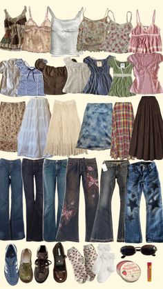 #dreamcloset #dreamclothes #wishlist #vintage Summer Fits Skirts Long, 90 Summer Outfits, Elevated Indie, Clothes And Shoes, Fashion Mistakes